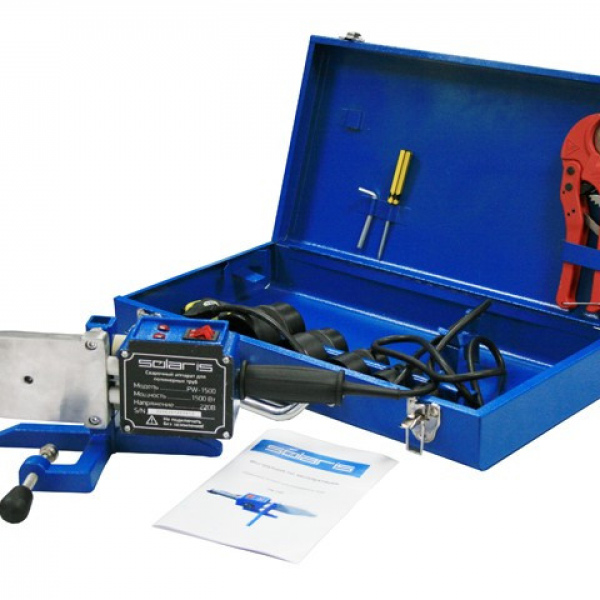 Сварочный аппарат для полимерных труб Solaris PW-1500, 1500Вт (SOLARIS)