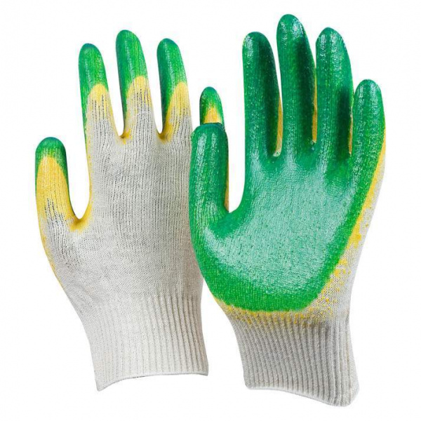 Перчатки с 2-слойным латексным покрытием