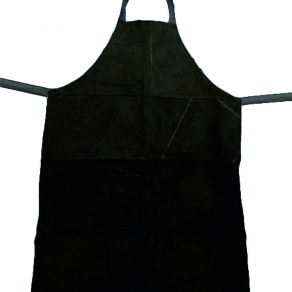 Фартук спилковый черный